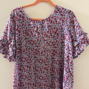 Large flowered blouse